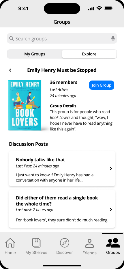 proposed groups details