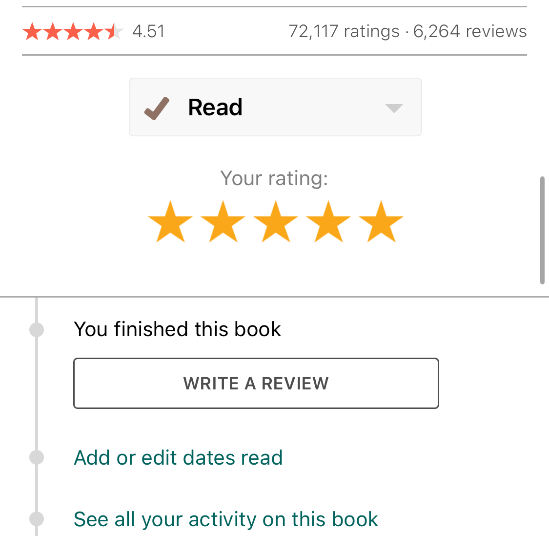existing review details