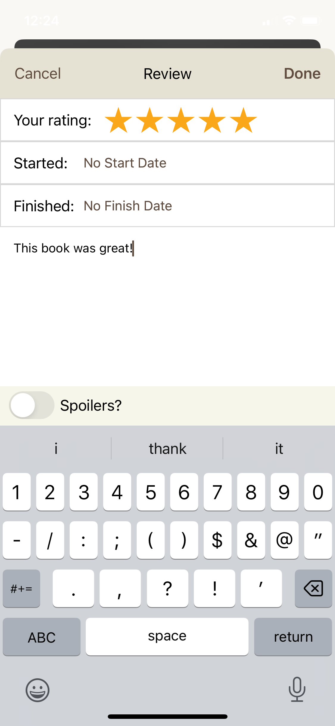 leave a review