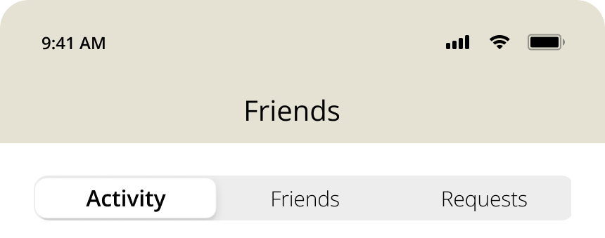proposed friends tab