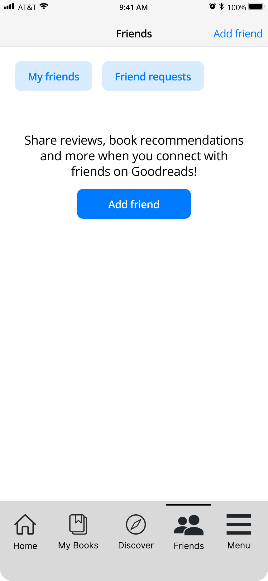 add friends empty state