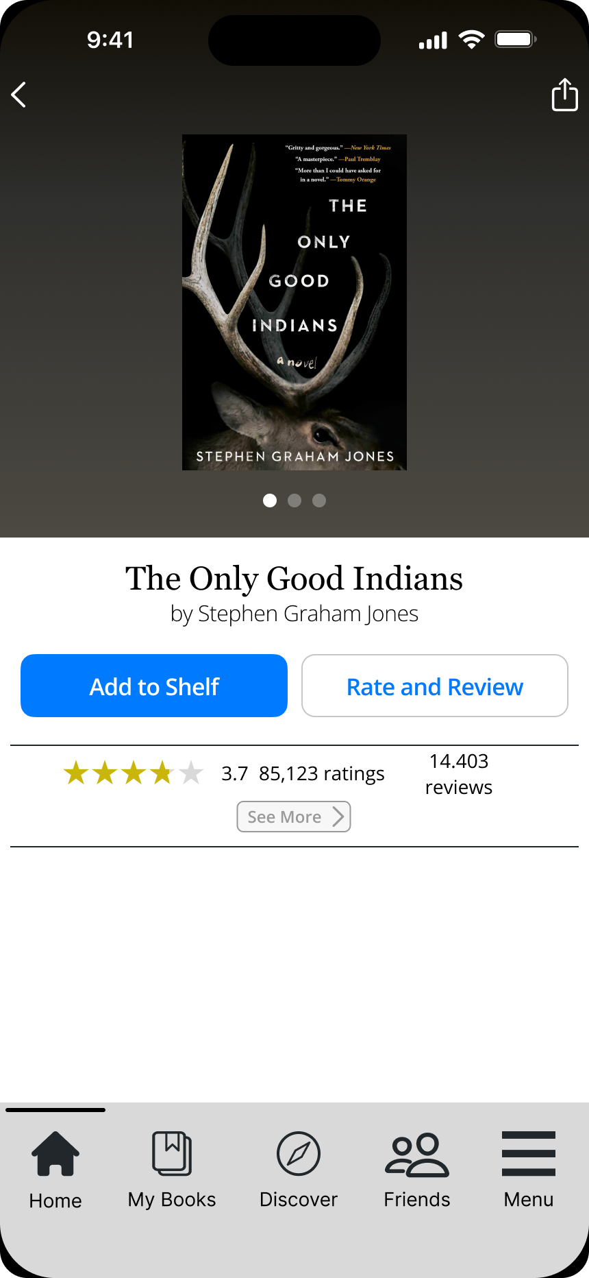 book details page