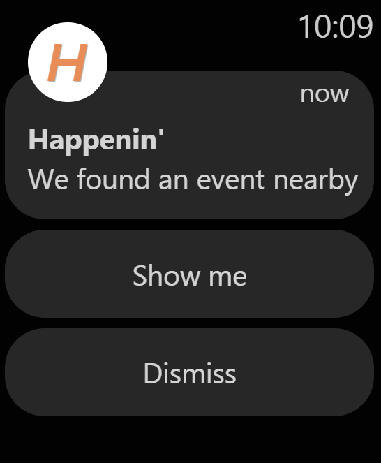 watch notifications prototype